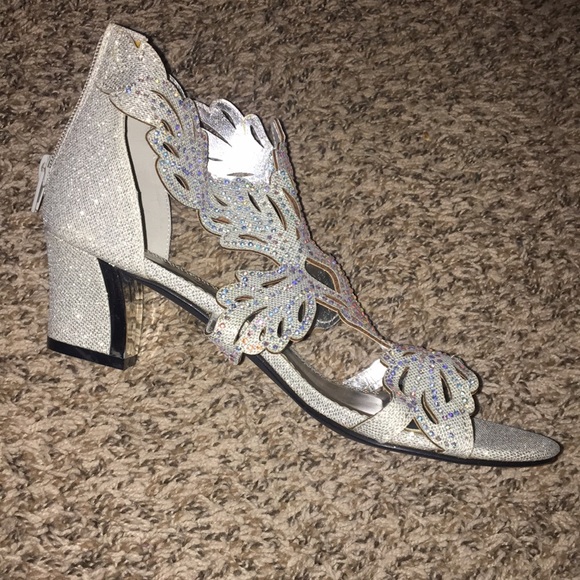 Iridescent Rhinestone Heels - Picture 5 of 6